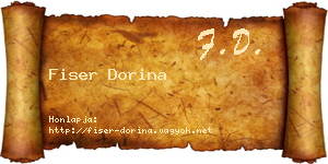 Fiser Dorina névjegykártya